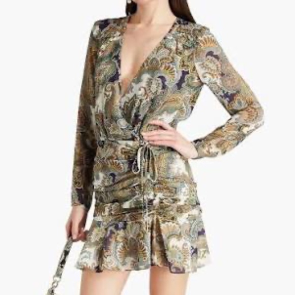 Veronica Beard Dresses & Skirts - Veronica Beard ANJALI Silk Ruched Mini Dress NWT
